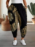 Tie-dye Elastic Waist Pants (6)