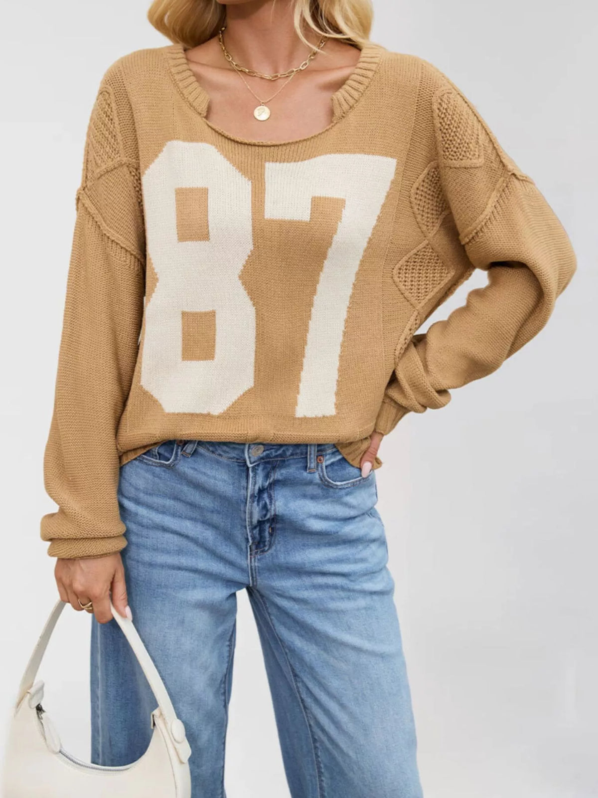 87 Number Cable-knit Sweater (4)