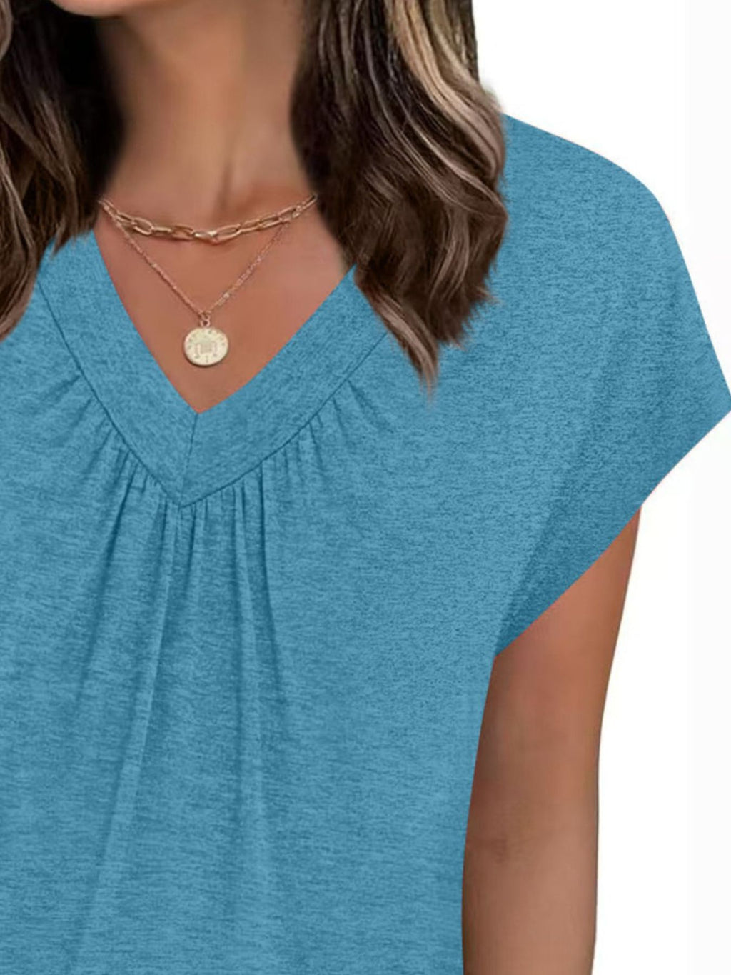 V-neck Relaxed Fit T-shirt (16)