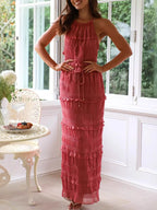 Sleeveless Top Maxi Skirt Set (4)