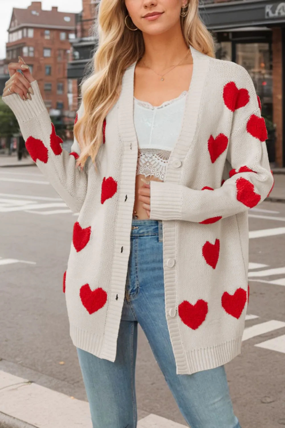 Heart Button Down Long Sleeve Cardigan (9)