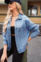 Pocketed Button Up Denim Jacket (5)