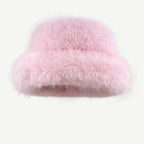 Faux Fur Straw Hat Winter variant CJBQ184834201AZ