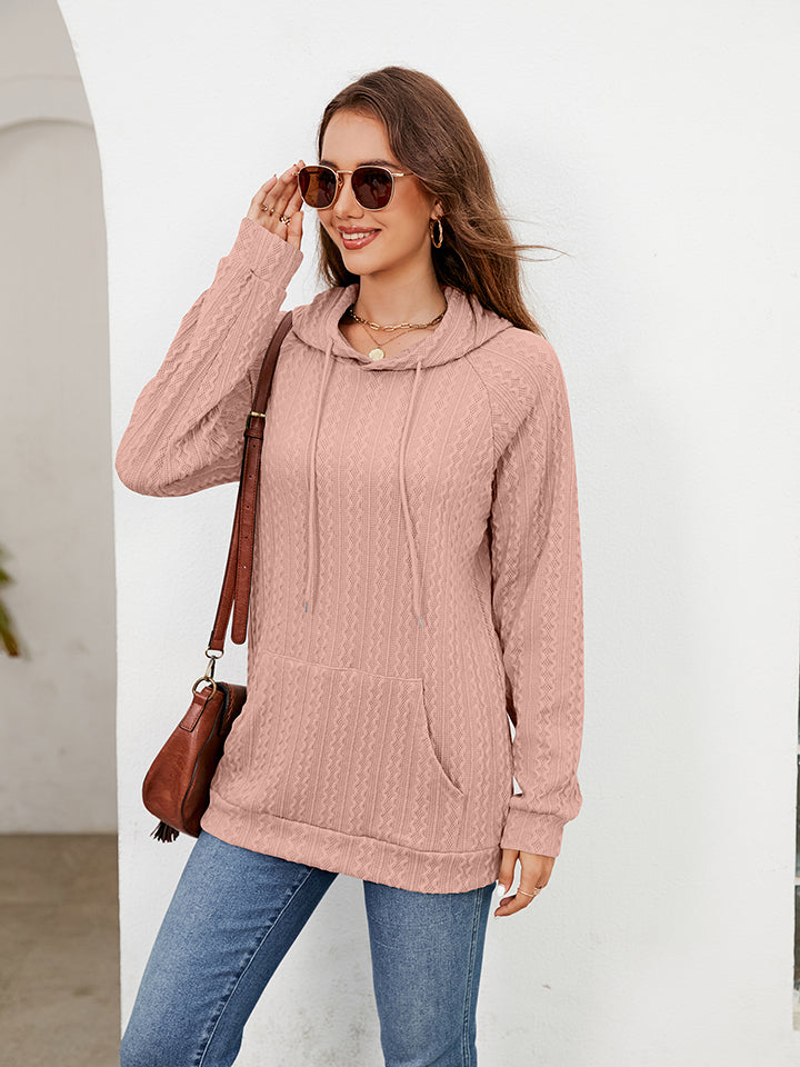Raglan Sleeve Front Pocket Hoodie (21)