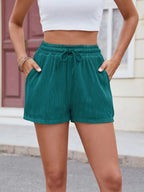Texture Drawstring Shorts (11)