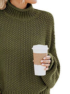 Chunky Knit Turtleneck Sweater (12)