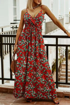 Printed Spaghetti Strap Maxi Dress (29)