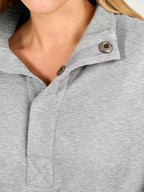 Half Snap Dropped Shoulder Sweatshirt (10)