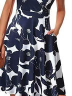 Printed Surplice Sleeveless Dress (9)