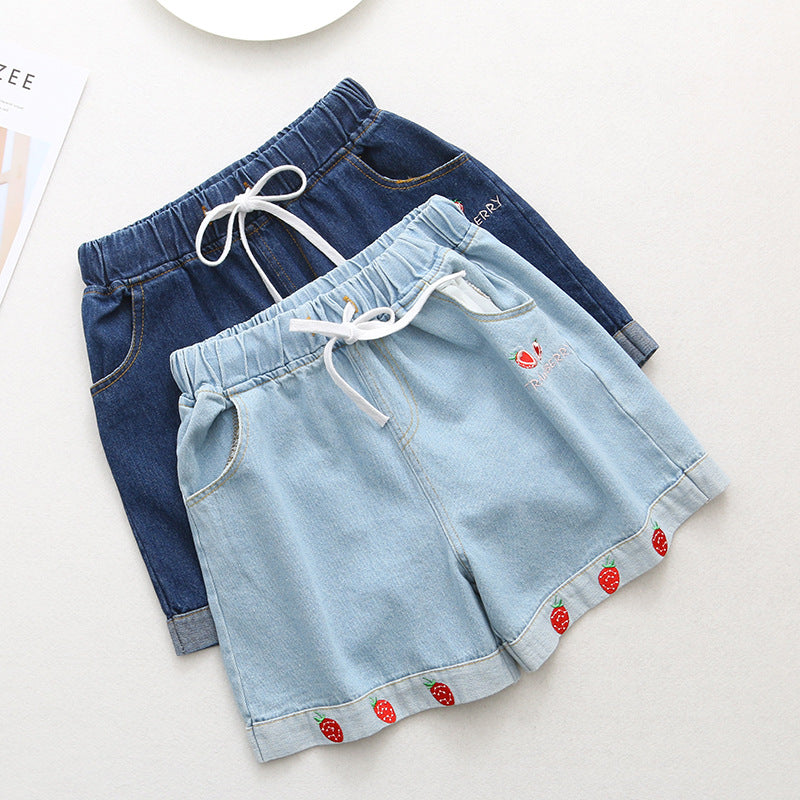 Strawberry Loose Wide-leg Jeans photo 8