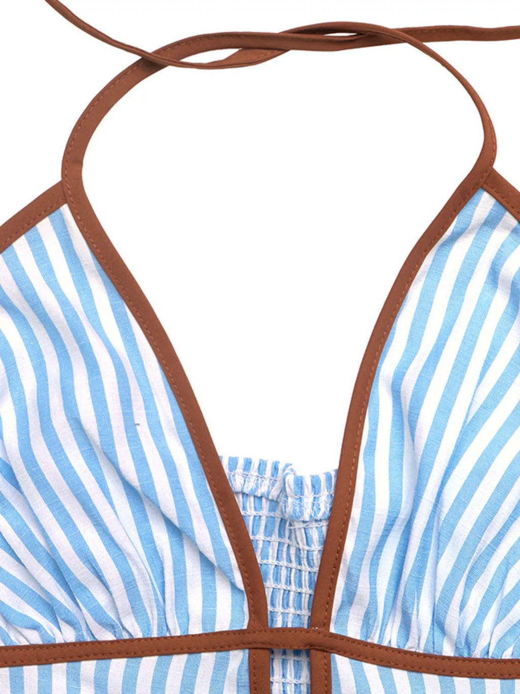 Striped Halter Neck Maxi Dress (7)