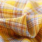 Mid-length Cotton Cardigan Plaid Loose Sunscreen Shirt photo 1