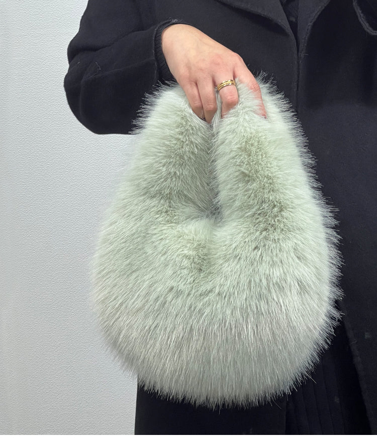 Portable Fur Bag Fall Winter Popular photo 7