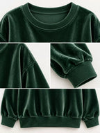 Full Size Crew Neck Drop Shoulder Sweatshirt Plus (25)
