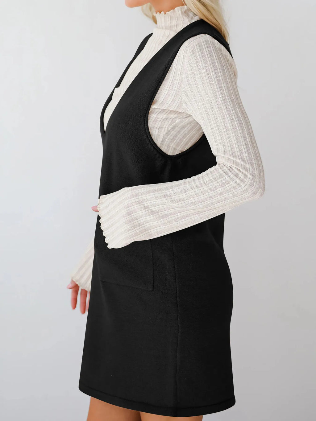 Sleeveless Knit Dress Pockets (3)