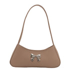Texture Minimalist Underarm Elegant Bow Shoulder Bag photo 6