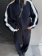 Zip Up Long Sleeve Outerwear Pants Set (18)