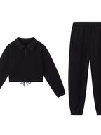 Quarter Zip Sweatshirt Pants Set (19)