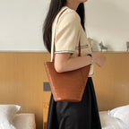Stone Pattern Commuter Shoulder Bag Portable Bucket photo 2