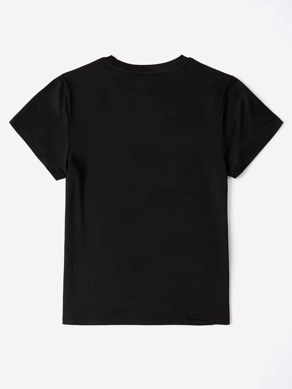 Graphic Heart Round Neck Short Sleeve T-shirt (11)