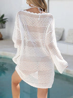 Round Neck Openwork Cover-up (6)