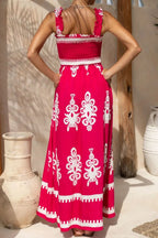 Printed Square Neck Cami Dress (20)