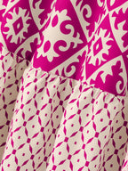 Geometric Elastic Waist Maxi Skirt (5)