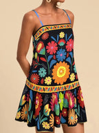 Floral Print Sleeveless Mini Dress (7)