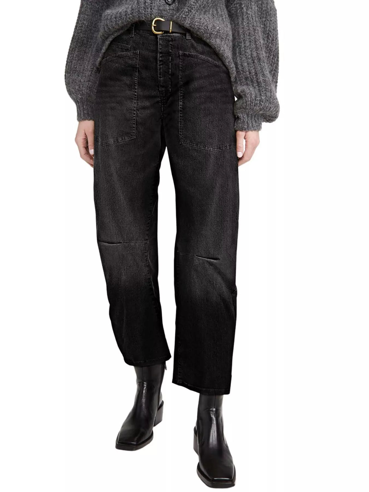 Wide-leg Jeans Patch Pockets (11)