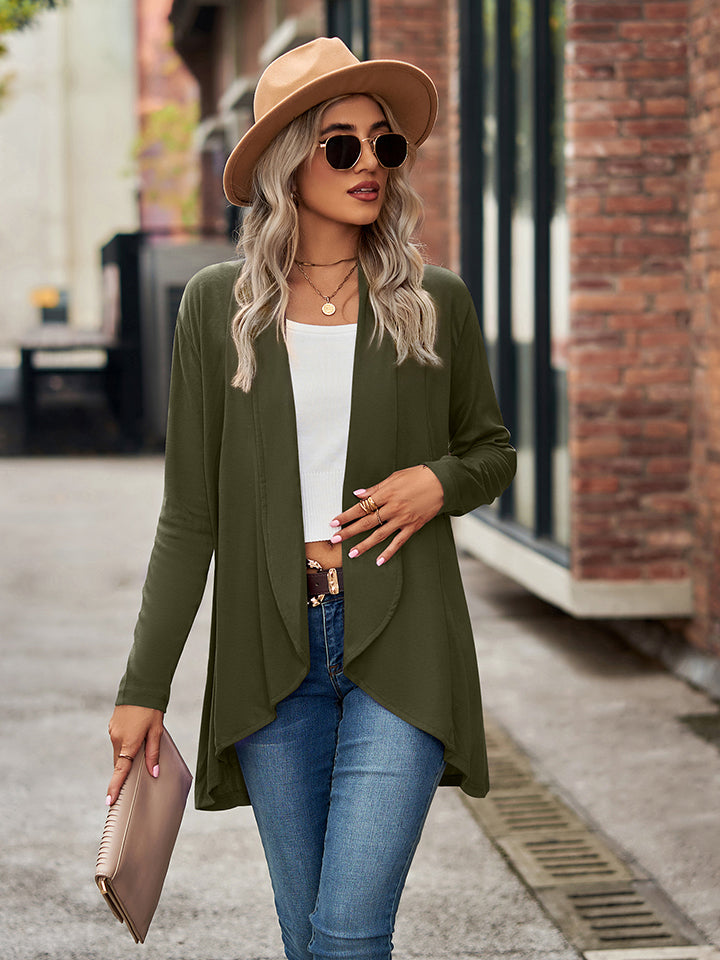 Open Front Long Sleeve Cardigan (6)