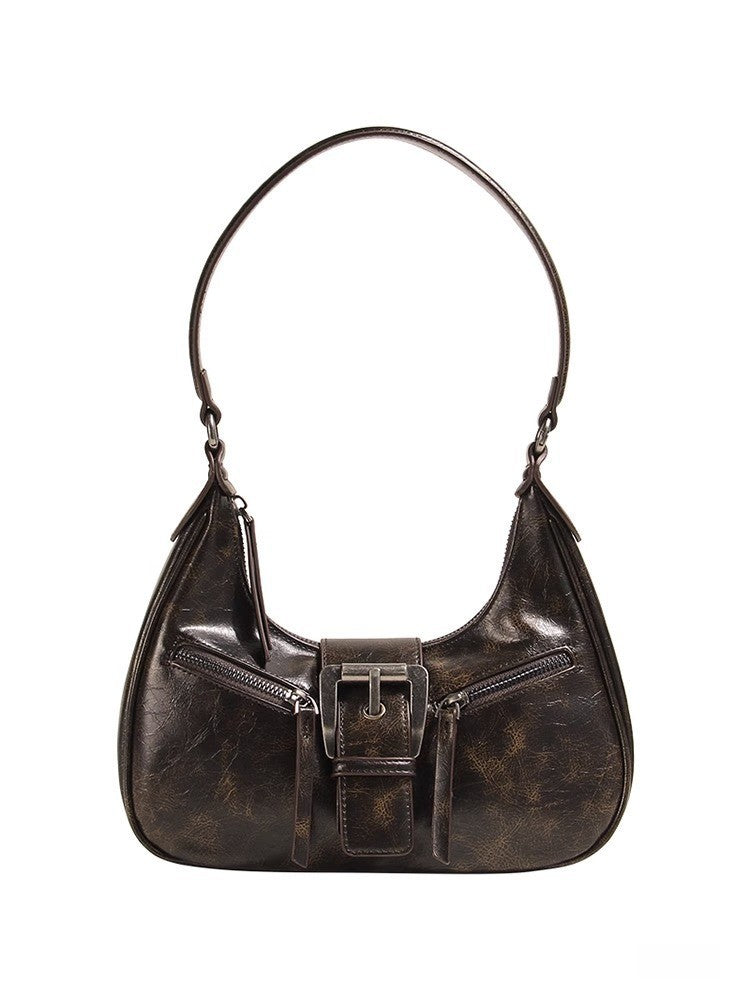 Retro Shoulder Bag Underarm Crescent Crossbody photo 3