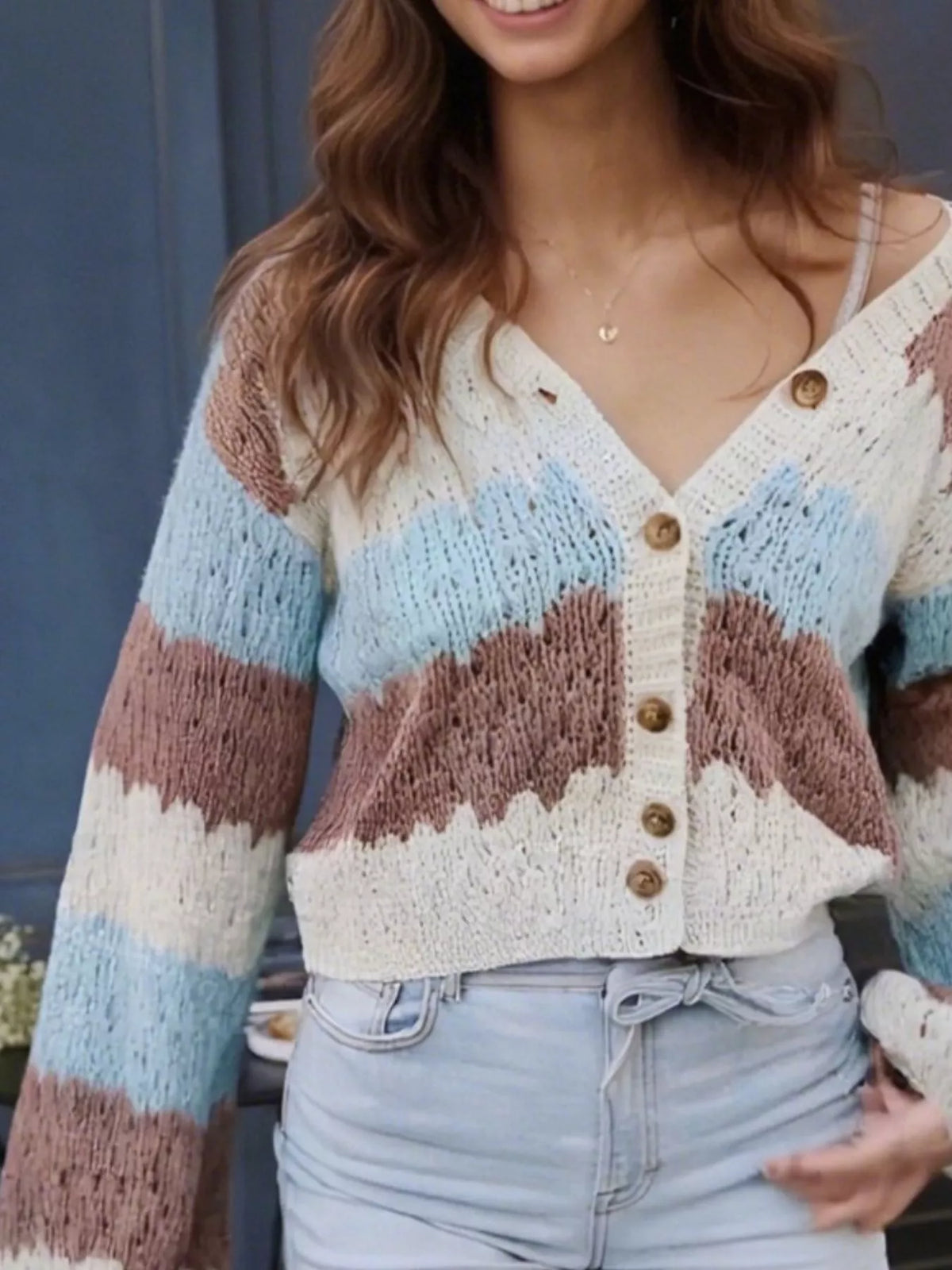 Block Button Up Cardigan (8)