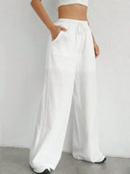 Drawstring Wide Leg Pants (4)