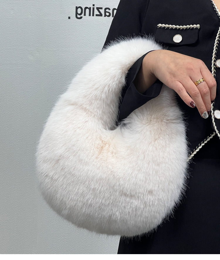 Portable Fur Bag Fall Winter Popular photo 4