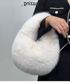 Portable Fur Bag Fall Winter Popular photo 4