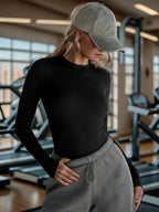 Round Neck Long Sleeve T-shirt (7)