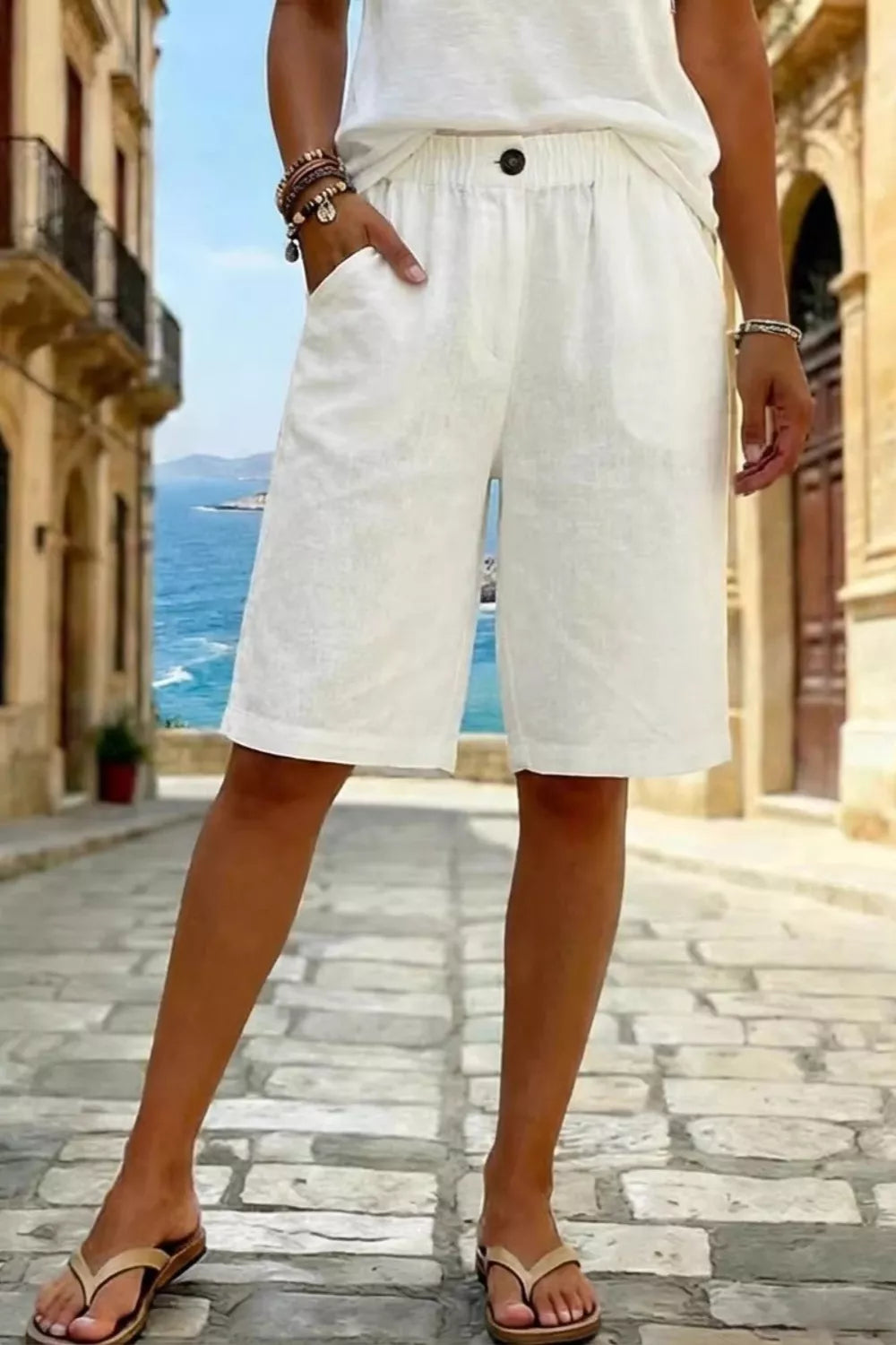 Elastic Waist Shorts (4)