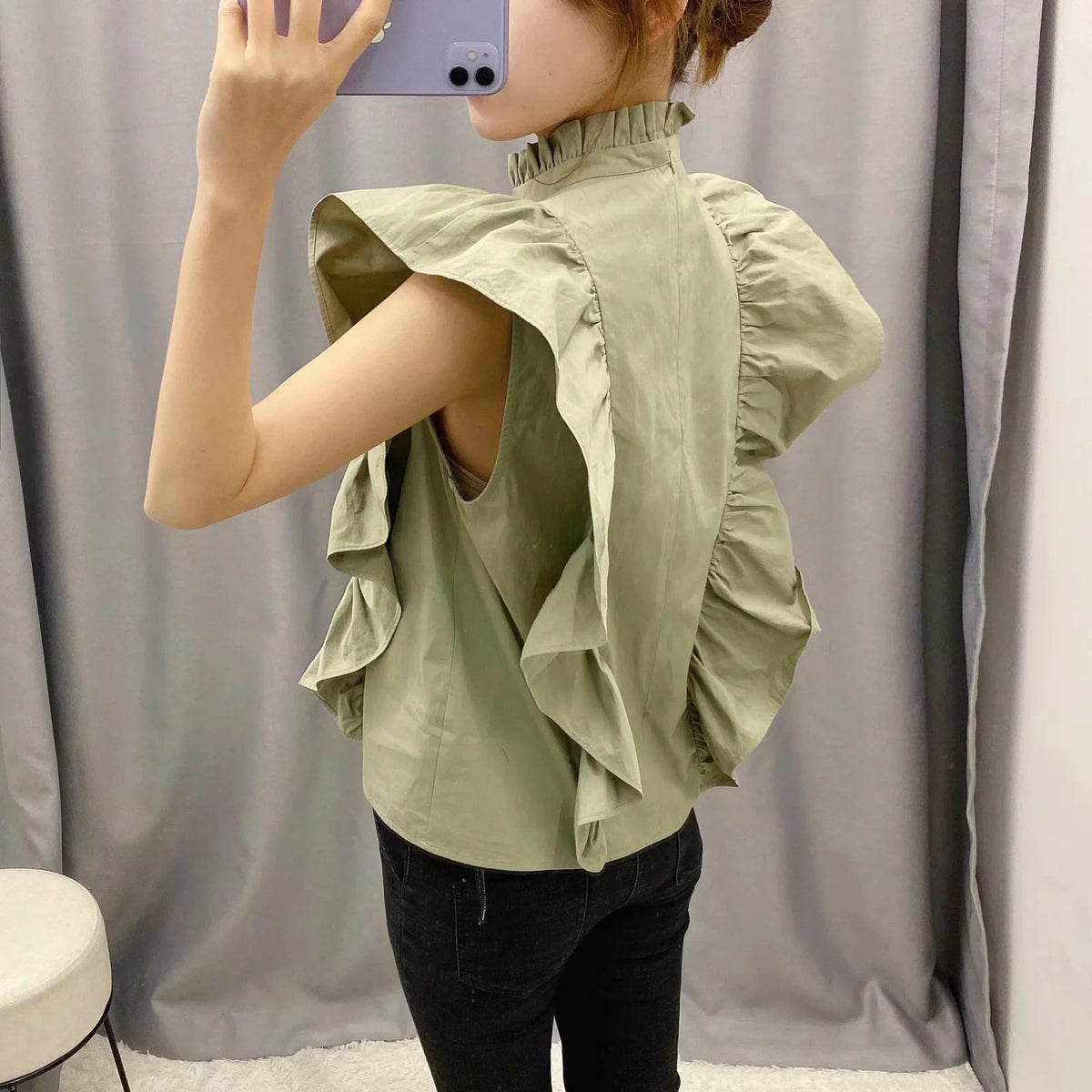 Layered Poplin Shirt photo 2