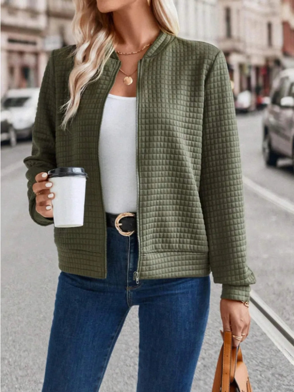 Zip Up Long Sleeve Jacket (6)