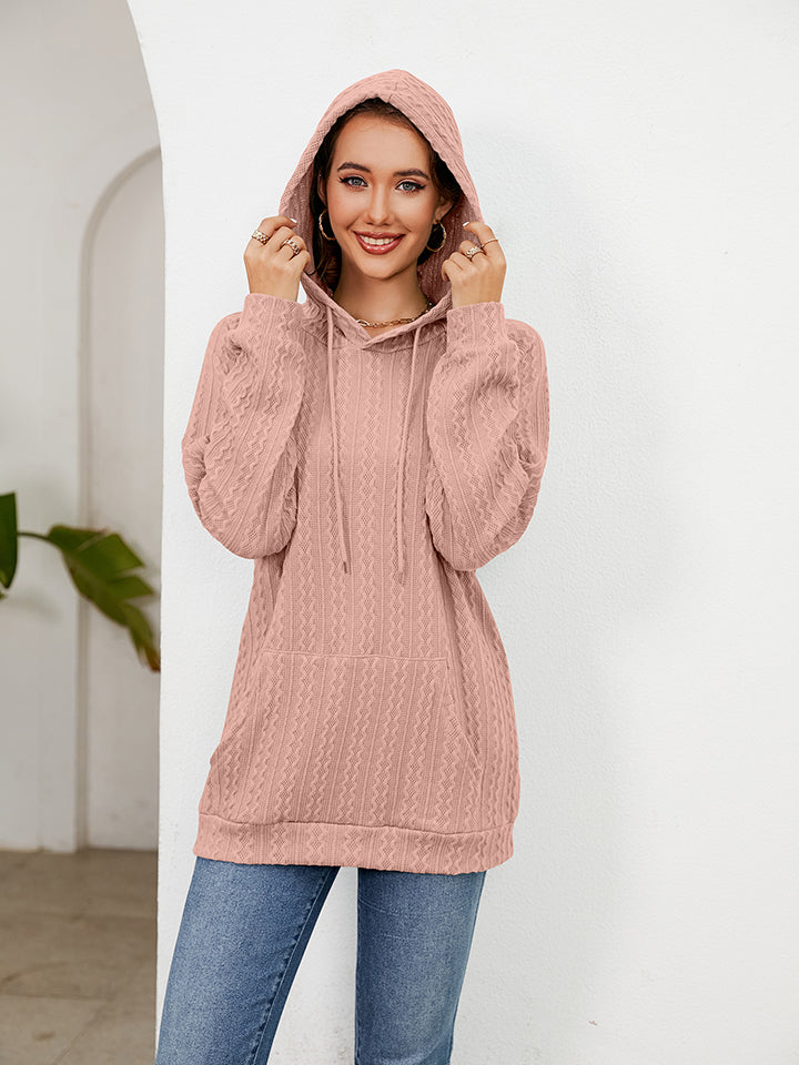 Raglan Sleeve Front Pocket Hoodie (3)