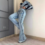 High Waist All-matching Denim Pants photo 3