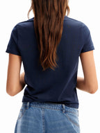 Flower Graphic Round Neck T-shirt (9)