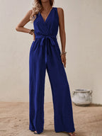 Tied Surplice Sleeveless Wide Leg Jumpsuit (18)