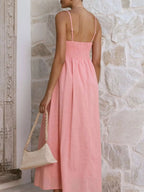 Pleated Bodice Midi Cami Dress (22)