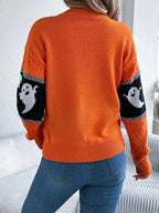 Ghost Round Neck Long Sleeve Sweater (2)