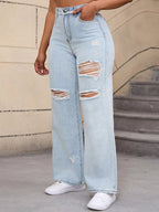 Distressed Wide-leg Jeans (5)