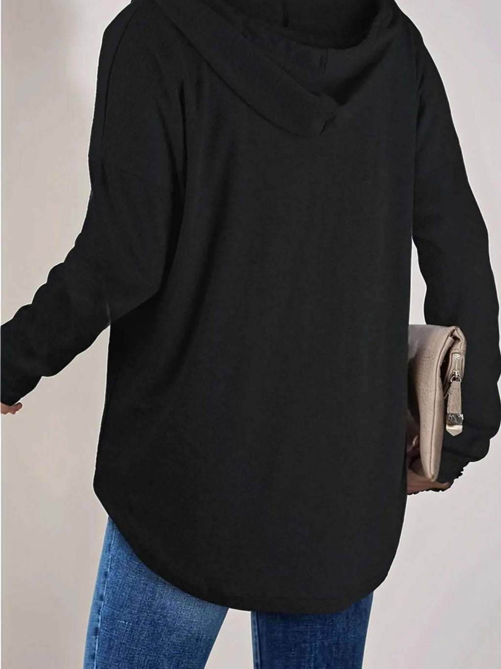 Full Size Drawstring Long Sleeve Hoodie Plus (6)