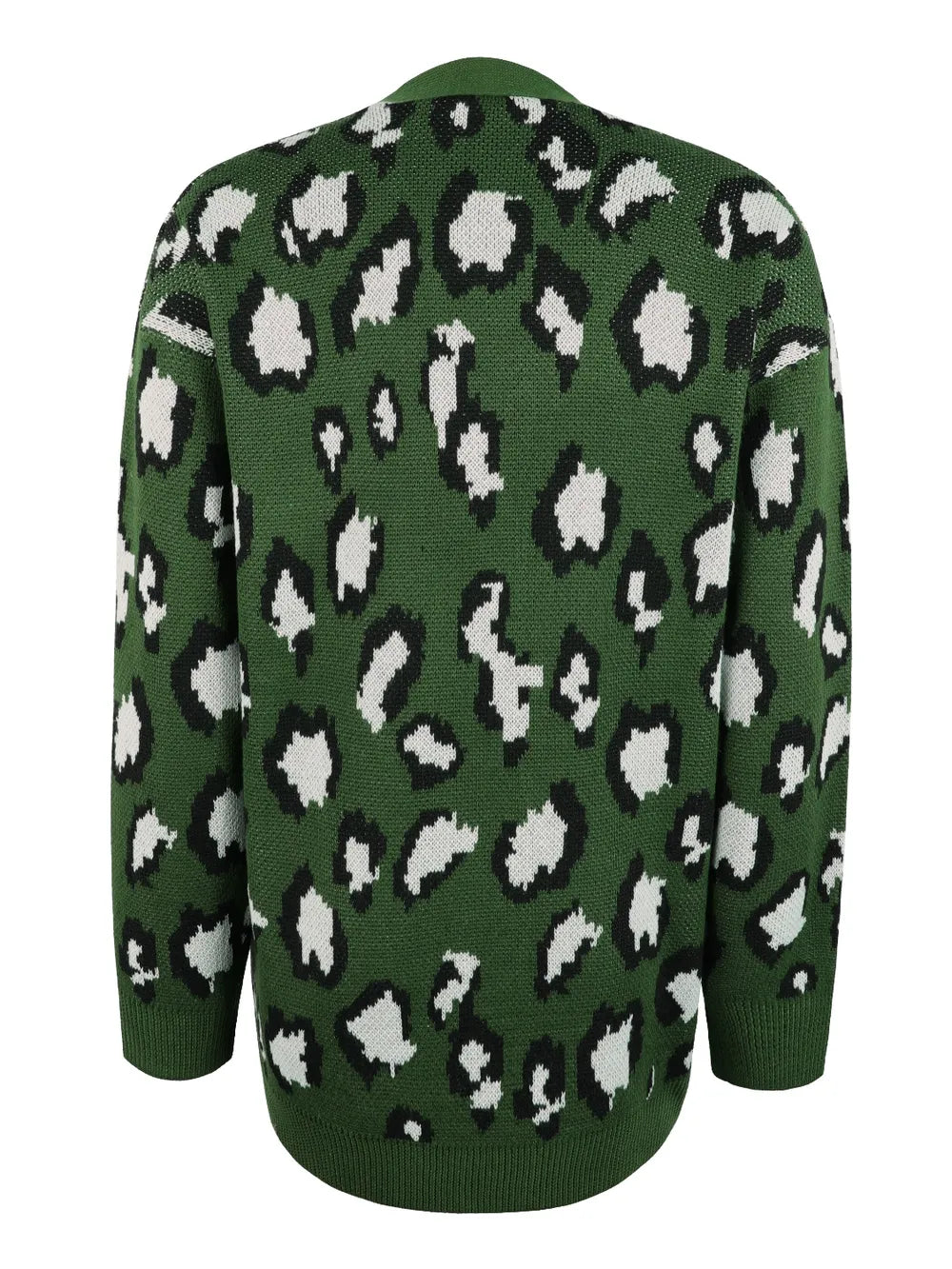 Leopard Open Front Dropped Shoulder Cardigan (6)