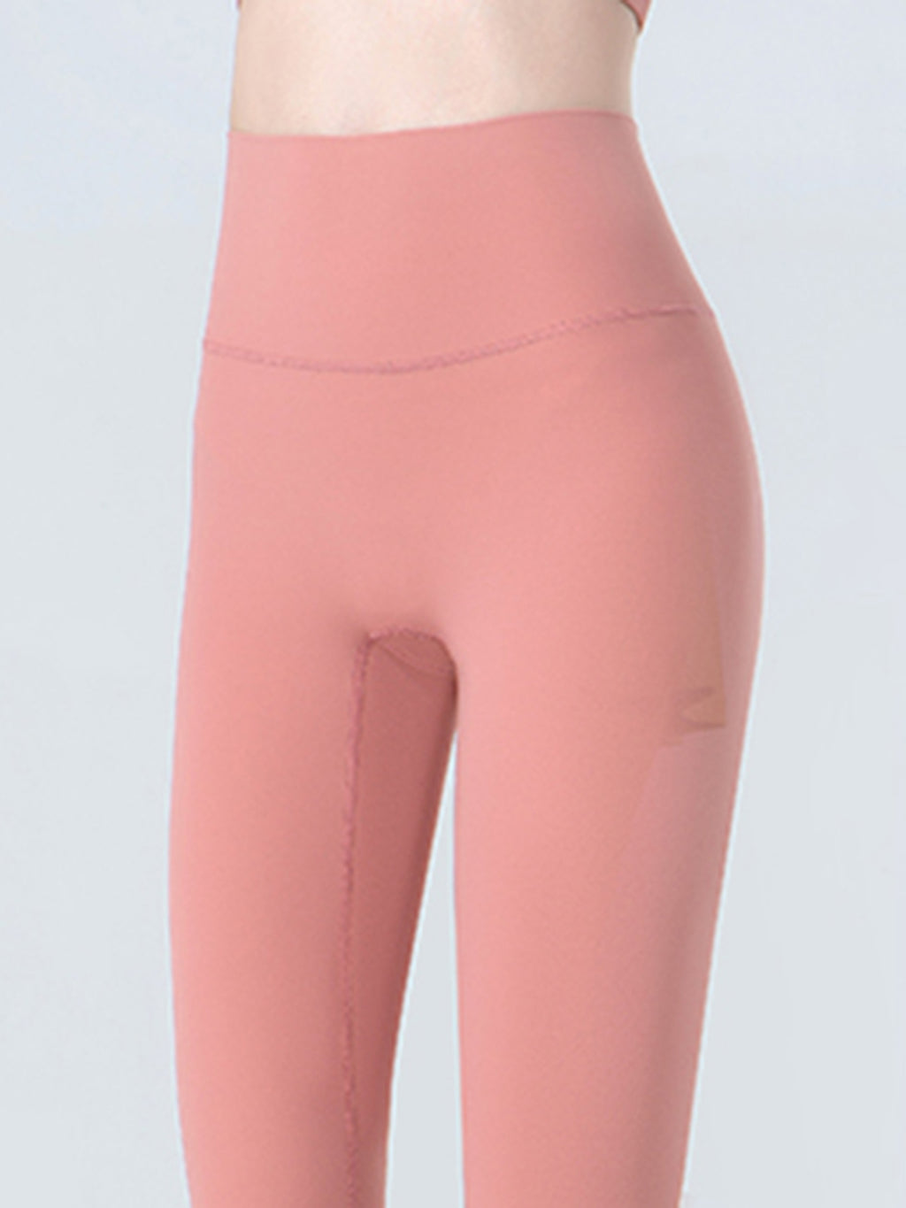Wide Waistband Cropped Sports Leggings (3)