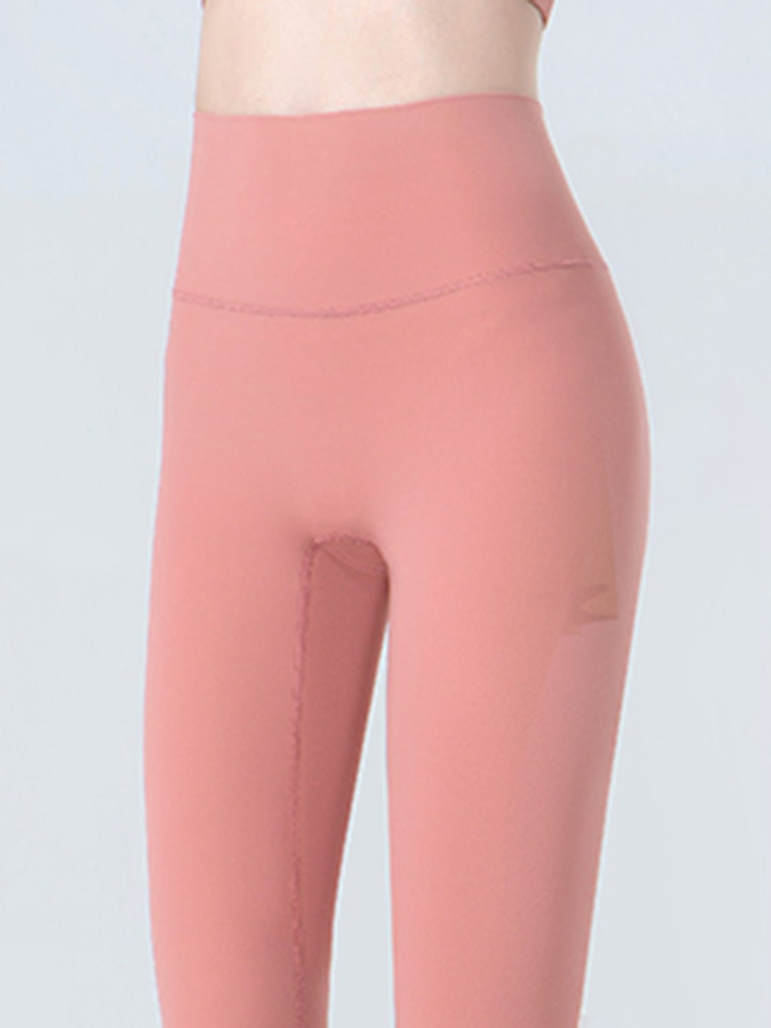 Wide Waistband Cropped Sports Leggings (3)